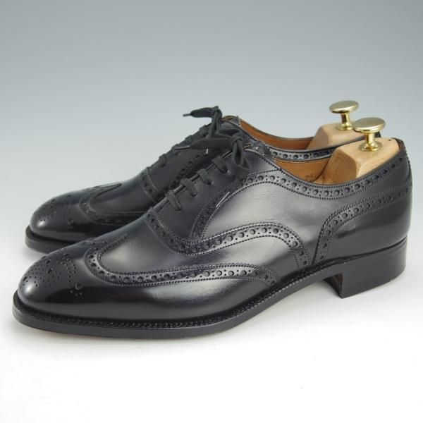 未使用★チャーチ 65F/UK6.5【デットストック品★2都市ロゴ(〜70's)/旧チャーチ/CHETWYND】73ラスト/チェットウィンド/黒/Church's★i458