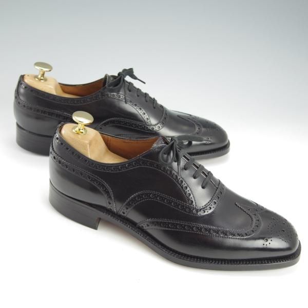 未使用★チャーチ 65F/UK6.5【デットストック品★2都市ロゴ(〜70's)/旧チャーチ/CHETWYND】73ラスト/チェットウィンド/黒/Church's★i458