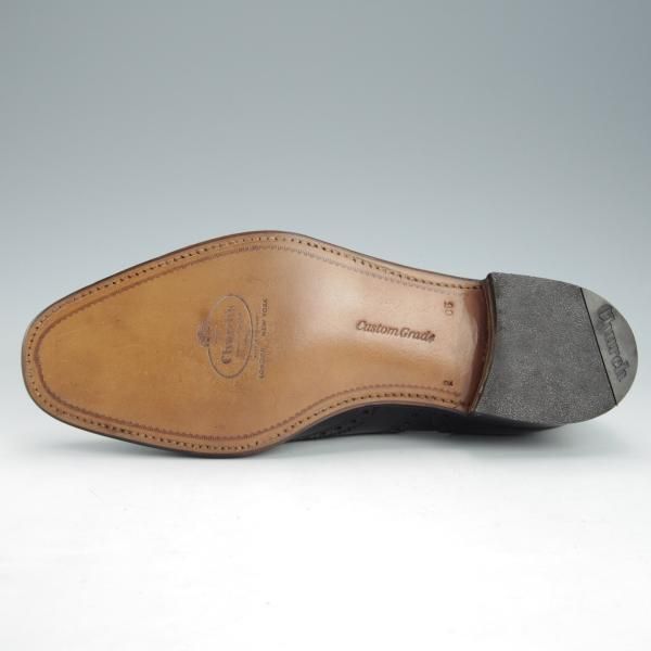 未使用★チャーチ 65F/UK6.5【デットストック品★2都市ロゴ(〜70's)/旧チャーチ/CHETWYND】73ラスト/チェットウィンド/黒/Church's★i458