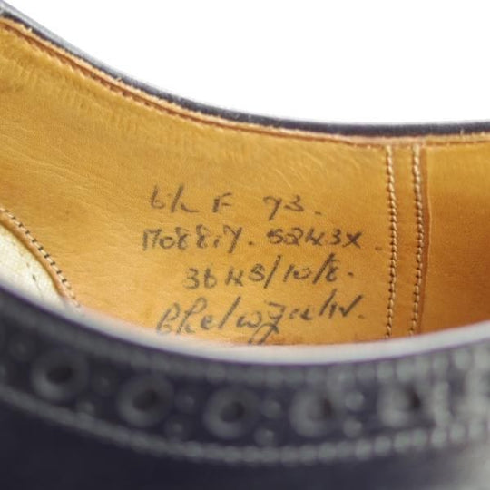 未使用★チャーチ 65F/UK6.5【デットストック品★2都市ロゴ(〜70's)/旧チャーチ/CHETWYND】73ラスト/チェットウィンド/黒/Church's★i458