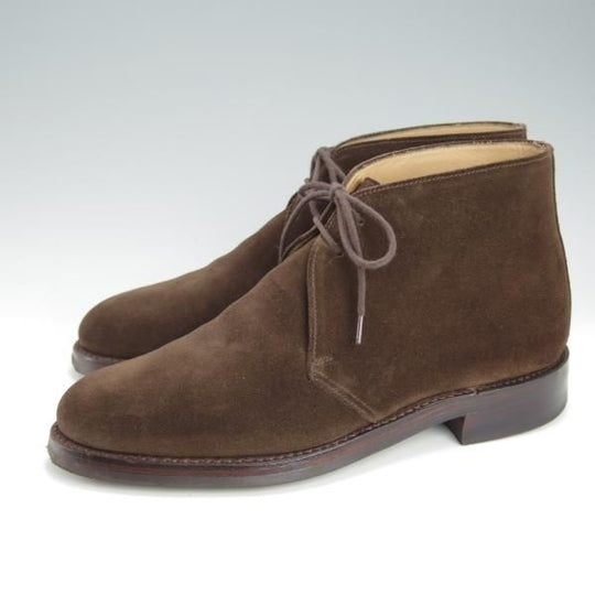 極上★クロケット&ジョーンズ 5.5E【定価￥77,000-★ダイナイトソール/CHERTSEY】224ラスト/チャッカブーツ/濃茶/Crockett&Jones★i459