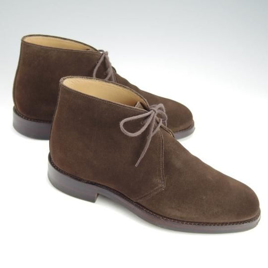 極上★クロケット&ジョーンズ 5.5E【定価￥77,000-★ダイナイトソール/CHERTSEY】224ラスト/チャッカブーツ/濃茶/Crockett&Jones★i459