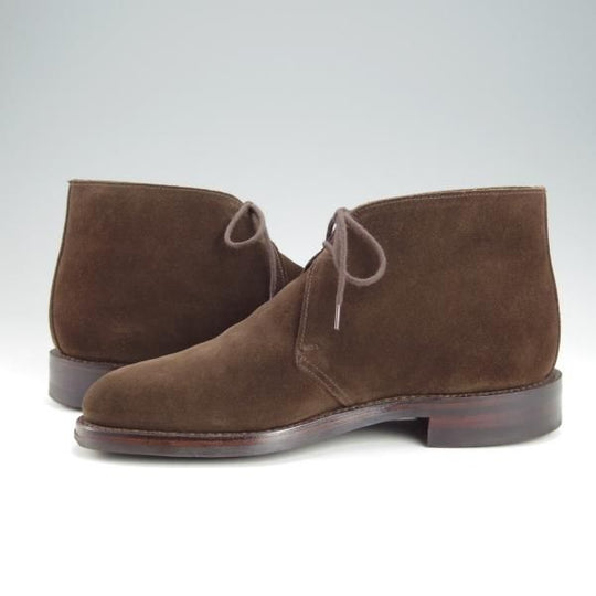 極上★クロケット&ジョーンズ 5.5E【定価￥77,000-★ダイナイトソール/CHERTSEY】224ラスト/チャッカブーツ/濃茶/Crockett&Jones★i459