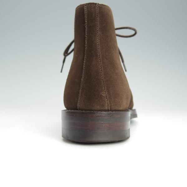 極上★クロケット&ジョーンズ 5.5E【定価￥77,000-★ダイナイトソール/CHERTSEY】224ラスト/チャッカブーツ/濃茶/Crockett&Jones★i459