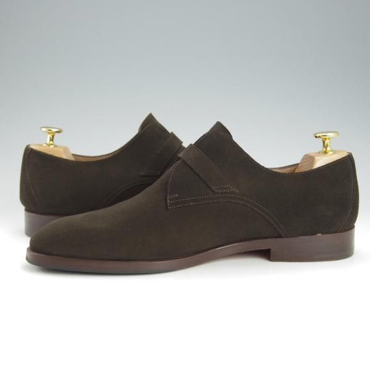 極上★(伊製)HERMES/エルメス SIZE 41【★モンクストラップ/スエード】濃茶/メンズ★i461