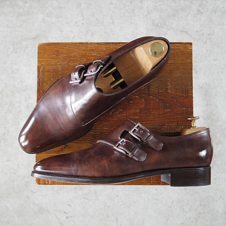 極上★ジョンロブ 7E【定価￥289,300-★プレステージライン/CHAPEL】8000ラスト/ミュージアムカーフ/ダブルモンク/JOHN LOBB★i463