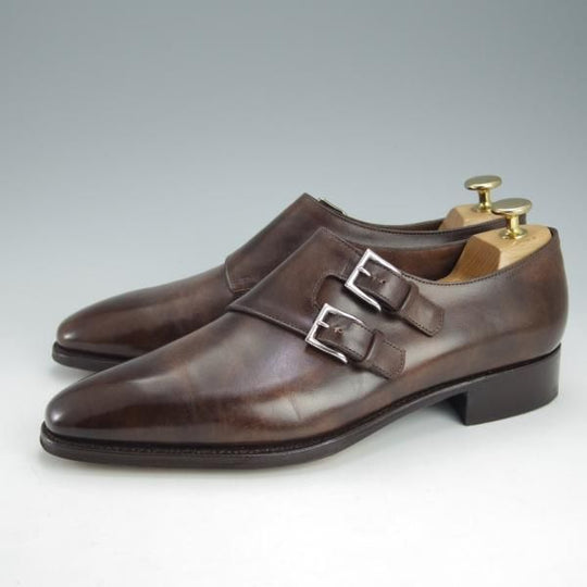 極上★ジョンロブ 7E【定価￥289,300-★プレステージライン/CHAPEL】8000ラスト/ミュージアムカーフ/ダブルモンク/JOHN LOBB★i463