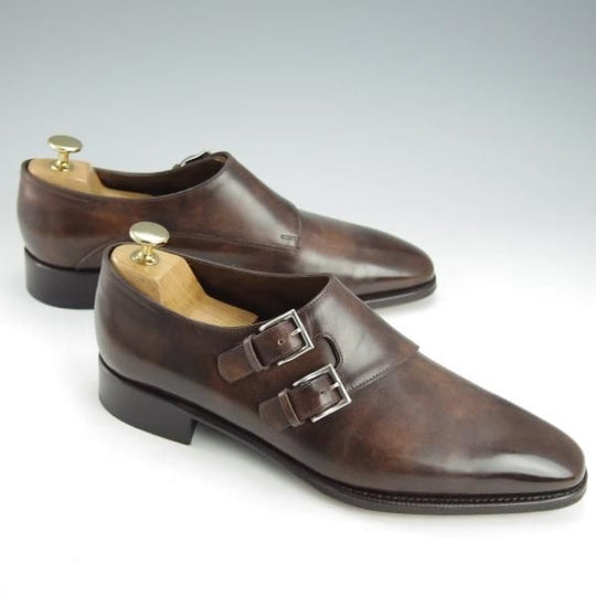 極上★ジョンロブ 7E【定価￥289,300-★プレステージライン/CHAPEL】8000ラスト/ミュージアムカーフ/ダブルモンク/JOHN LOBB★i463