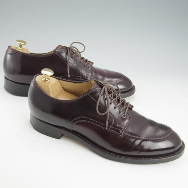 美品★オールデン 8D【定価￥169,400-★コードバン仕様/モディファイドラスト/54321】Vチップ/#8/バーガンディー/赤茶/Alden★i464
