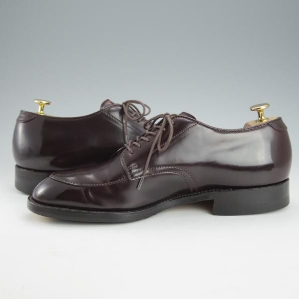 美品★オールデン 8D【定価￥169,400-★コードバン仕様/モディファイドラスト/54321】Vチップ/#8/バーガンディー/赤茶/Alden★i464