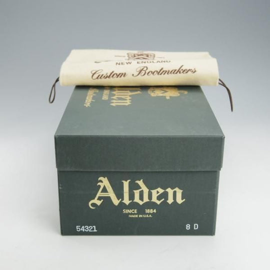 美品★オールデン 8D【定価￥169,400-★コードバン仕様/モディファイドラスト/54321】Vチップ/#8/バーガンディー/赤茶/Alden★i464
