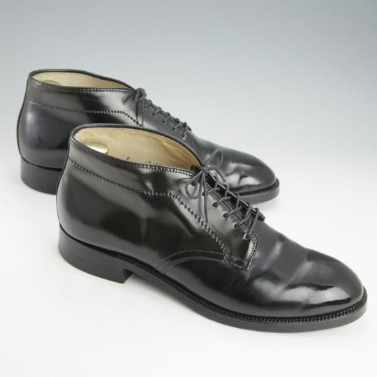 美品★オールデン 8D【貴重★コードバン仕様/6アイレットチャッカブーツ】モディファイドラスト/86452/黒/メンズ/Alden★i465