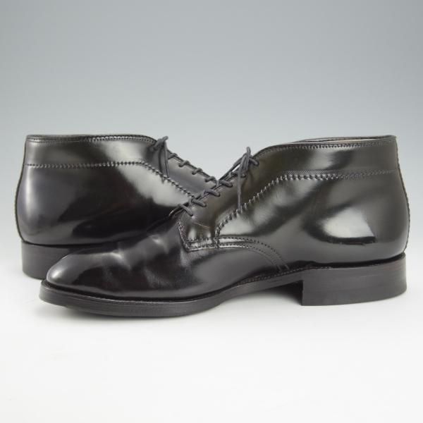 美品★オールデン 8D【貴重★コードバン仕様/6アイレットチャッカブーツ】モディファイドラスト/86452/黒/メンズ/Alden★i465