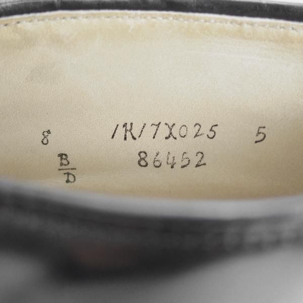 美品★オールデン 8D【貴重★コードバン仕様/6アイレットチャッカブーツ】モディファイドラスト/86452/黒/メンズ/Alden★i465