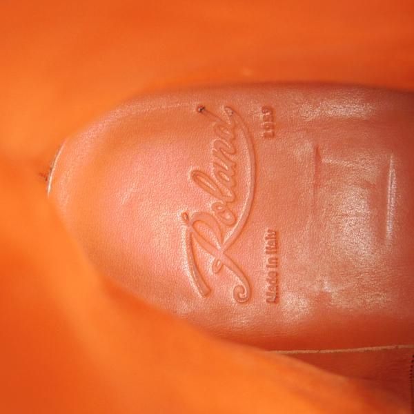 未使用★(伊)Roland 1953/ローランド SIZE 8【ブラックラピド製法★サイドジップブーツ/スエード】濃茶/メンズ★i466