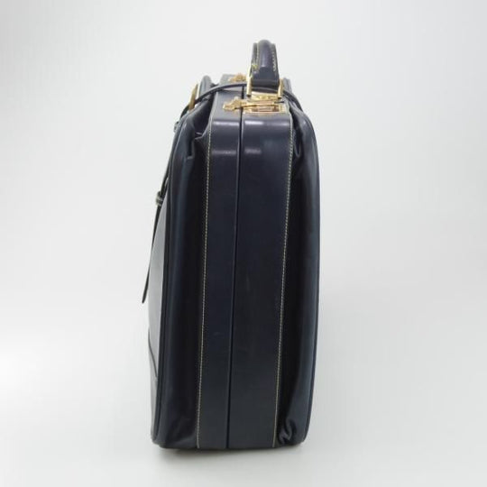 極上★(スペイン)ロエベ/LOEWE【高額★レザー/トランクケース(ソフトタイプ)】メンズ/ビジネス/バッグ/紺/革/鞄/ブリーフ★N5826