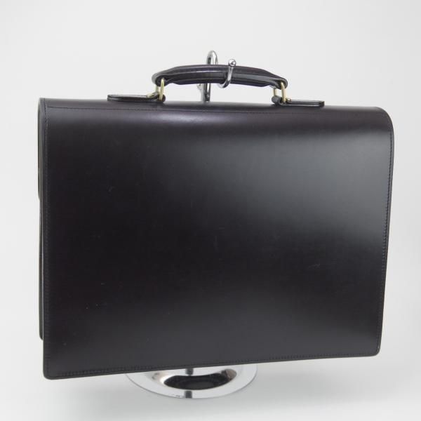 極美品★ポーター/PORTER【定価￥126,000-★ブライドルレザー仕様/CROWNシリーズ】ブリーフケース/黒/ビジネス/バッグ/革/鞄★N5828