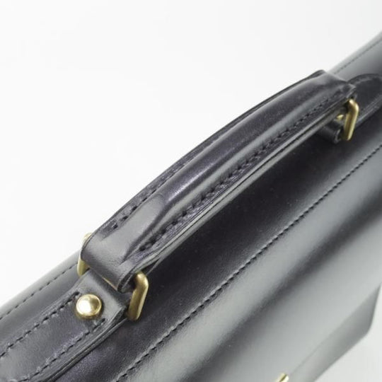 極美品★ポーター/PORTER【定価￥126,000-★ブライドルレザー仕様/CROWNシリーズ】ブリーフケース/黒/ビジネス/バッグ/革/鞄★N5828