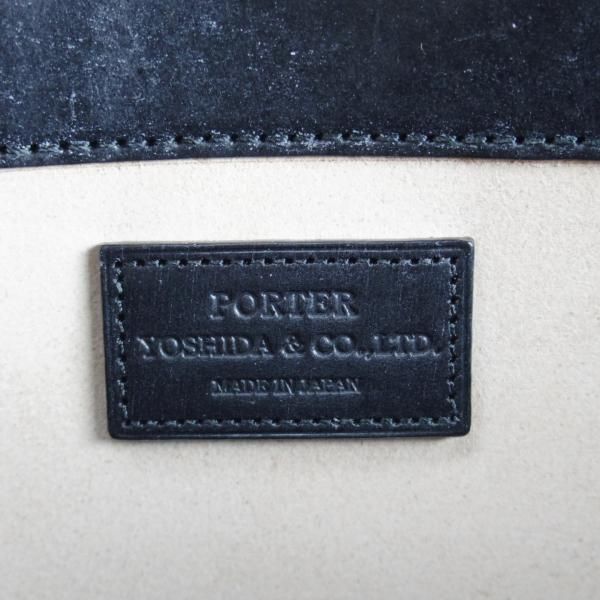 極美品★ポーター/PORTER【定価￥126,000-★ブライドルレザー仕様/CROWNシリーズ】ブリーフケース/黒/ビジネス/バッグ/革/鞄★N5828