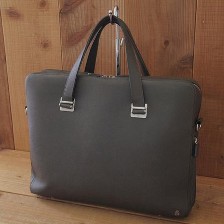 ★ダンヒル/dunhill【定価￥156,600-★ボードン/Bourdon Single Zip Briefcase】メンズ/ビジネス/バッグ/ブリーフケース/濃茶/革/鞄★N5830