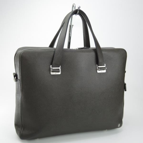 ★ダンヒル/dunhill【定価￥156,600-★ボードン/Bourdon Single Zip Briefcase】メンズ/ビジネス/バッグ/ブリーフケース/濃茶/革/鞄★N5830