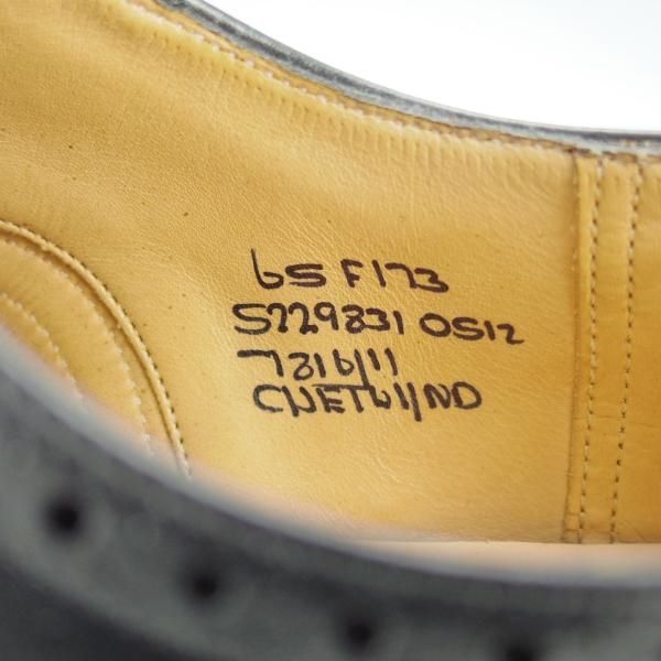 極上★チャーチ 65F/UK6.5【現行定価￥176,000-★チェットウィンド/CHETWYND】173ラスト/フルブローグ/カーフ/黒/メンズ/Church's★i483