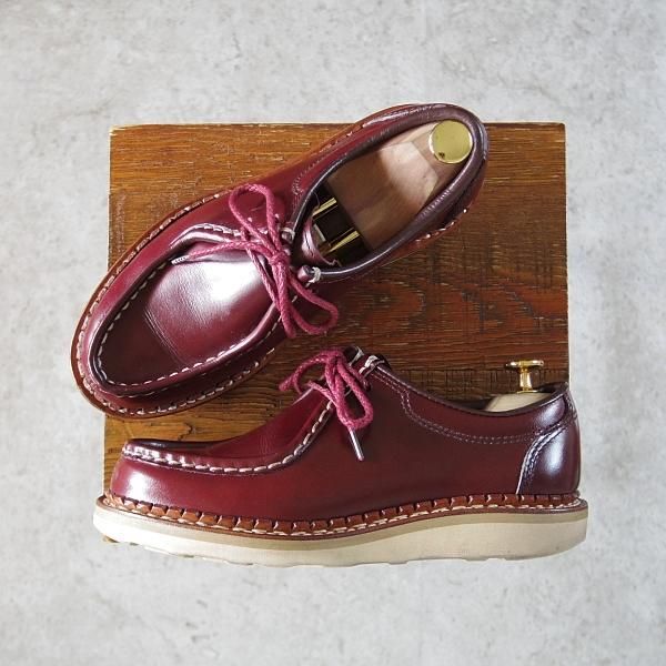 極上★安藤製靴 SIZE 23.5【定価￥38,500-★CHATIRO/ミカエル風モデル】チャチロ/チロリアンシューズ/オイルドレザー/赤茶★i484