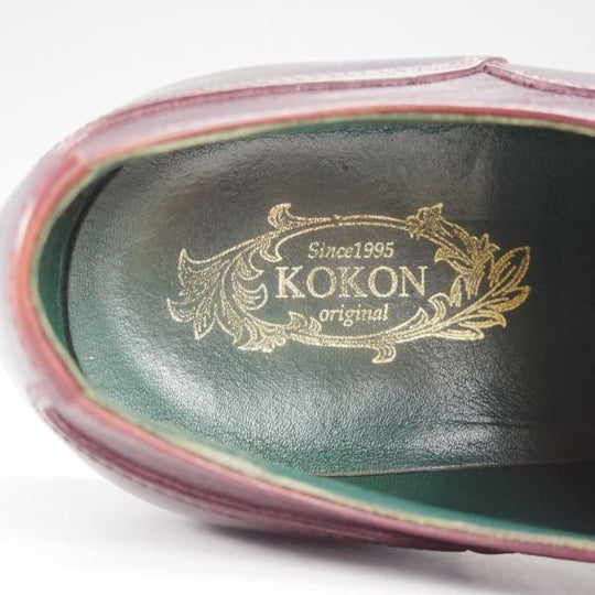 ★(金沢)KOKON/ココン SIZE 5【現行オーダー価格8.8万円以上★(仏)アノネイ社のカーフ/4011】KO-4ラスト/Uチップ/赤茶/メンズ★i485