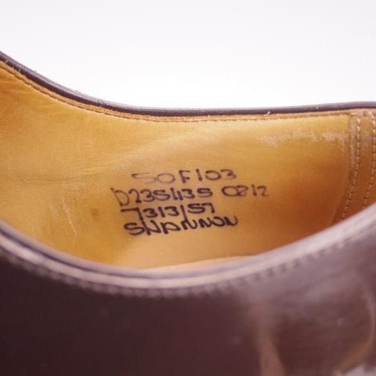 ★チャーチ 50F/UK5【現行定価￥161,700-★シャノン/SHANNON】103ラスト/プレーントゥ/ライトエボニー/濃茶/メンズ/Church's★i486