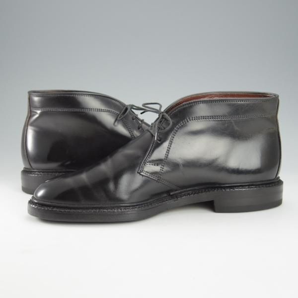 極上★(米)アレンエドモンズ 7.5D【定価￥170,500-★コードバン仕様/Dundee】チャッカブーツ/黒/メンズ/ALLEN EDMONDS★i487