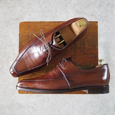美品★(仏)ベルルッティ SIZE 8【★ヴェネチアレザー/Uチップ】1100/濃茶/メンズ/Berluti★i488