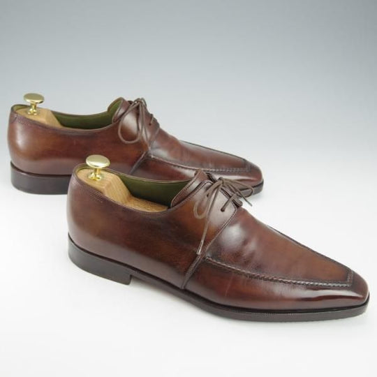美品★(仏)ベルルッティ SIZE 8【★ヴェネチアレザー/Uチップ】1100/濃茶/メンズ/Berluti★i488