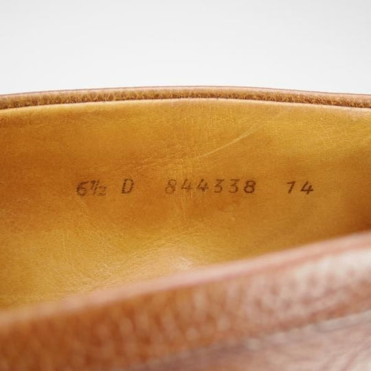 ★J.M.ウェストン 6.5D【現行定価￥126,500-★180/旧ロゴ/コインローファー】グレインレザー/茶/メンズ/Weston/ウエストン★i490
