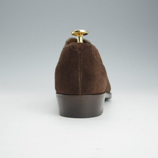 美品★(英)アンソニー・クレバリー 7.5E【モデル定価￥275,000-★CHURCHILL/チャーチル】スエード/濃茶/ANTHONY CLEVERLEY★i492