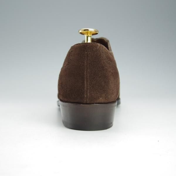 美品★(英)アンソニー・クレバリー 7.5E【モデル定価￥275,000-★CHURCHILL/チャーチル】スエード/濃茶/ANTHONY CLEVERLEY★i492