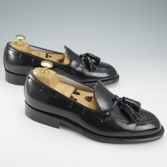 ほぼ未使用★オールデン 6D【定価￥169,400-★コードバン仕様/タッセルローファー】664/アバディーンラスト/黒/メンズ/Alden★i494