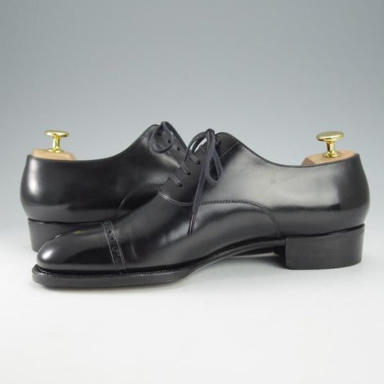 ほぼ試着程度★(銀座)REGAL TOKYO UK6程度【オーダー価格30万円以上★ビスポーク品/フルハンド】ハンドソーンウェルテッド製法/黒★i495