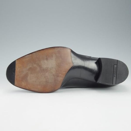 ほぼ試着程度★(銀座)REGAL TOKYO UK6程度【オーダー価格30万円以上★ビスポーク品/フルハンド】ハンドソーンウェルテッド製法/黒★i495