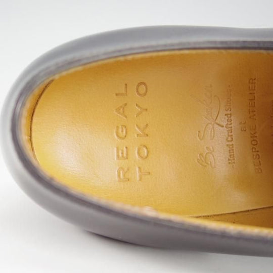 ほぼ試着程度★(銀座)REGAL TOKYO UK6程度【オーダー価格30万円以上★ビスポーク品/フルハンド】ハンドソーンウェルテッド製法/黒★i495