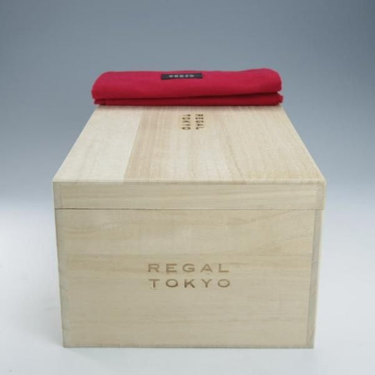 ほぼ試着程度★(銀座)REGAL TOKYO UK6程度【オーダー価格30万円以上★ビスポーク品/フルハンド】ハンドソーンウェルテッド製法/黒★i495