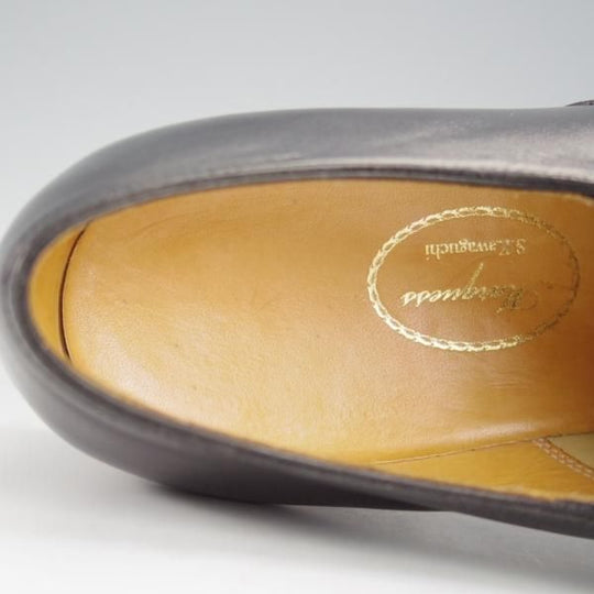 ほぼ試着程度★(銀座)MARQUESS/マーキス UK6程度【現行オーダー合計価格￥418,000〜★ビスポーク品/シューツリー付き】カーフ/黒★i496