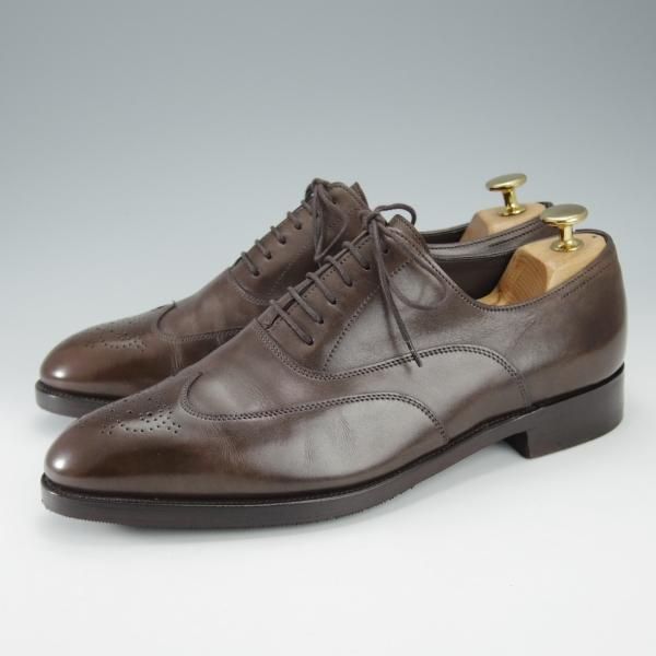 美品★ジョンロブ SIZE 6.5【貴重★エルメス別注/HERMES/ミュージアムカーフ】HECTOR/H413ラスト/茶/JOHN LOBB★i508