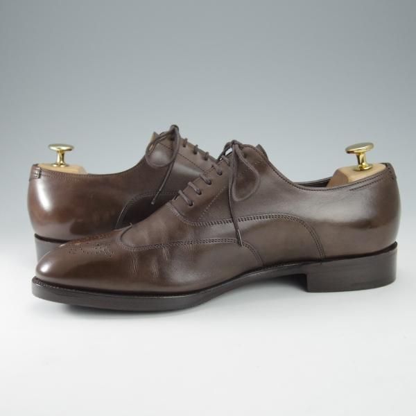 美品★ジョンロブ SIZE 6.5【貴重★エルメス別注/HERMES/ミュージアムカーフ】HECTOR/H413ラスト/茶/JOHN LOBB★i508