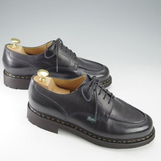 極美品★パラブーツ SIZE 6【定価￥79,200-★シャンボード/CHAMBORD】リスレザー/TEXソール/Uチップ/NUIT/紺/メンズ/Paraboot★i510