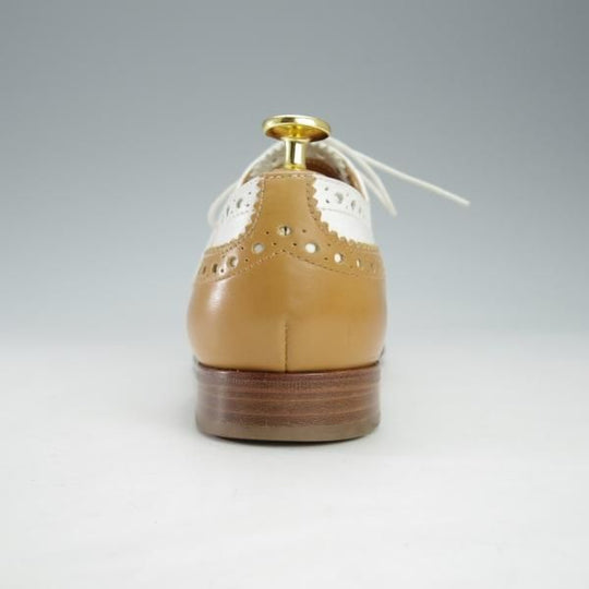 極上★チャーチ(レディース) SIZE 36.5【★バーウッド/BURWOOD 3W】フルブローグ/ウイングチップ/薄茶×白/カーフ/Church's★i511