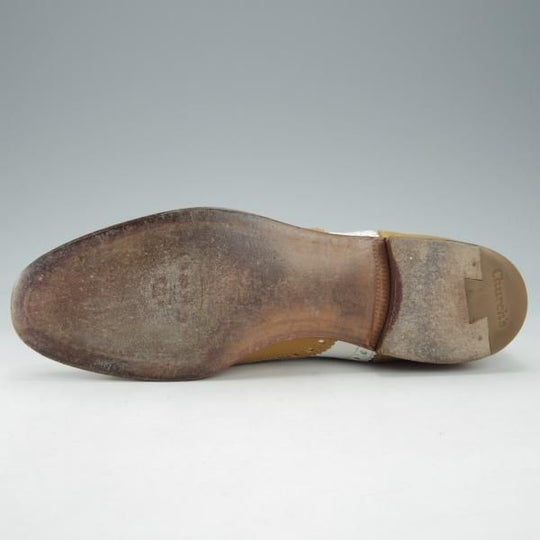 極上★チャーチ(レディース) SIZE 36.5【★バーウッド/BURWOOD 3W】フルブローグ/ウイングチップ/薄茶×白/カーフ/Church's★i511