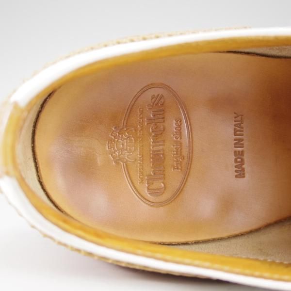 極上★チャーチ(レディース) SIZE 36.5【★バーウッド/BURWOOD 3W】フルブローグ/ウイングチップ/薄茶×白/カーフ/Church's★i511