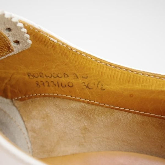 極上★チャーチ(レディース) SIZE 36.5【★バーウッド/BURWOOD 3W】フルブローグ/ウイングチップ/薄茶×白/カーフ/Church's★i511