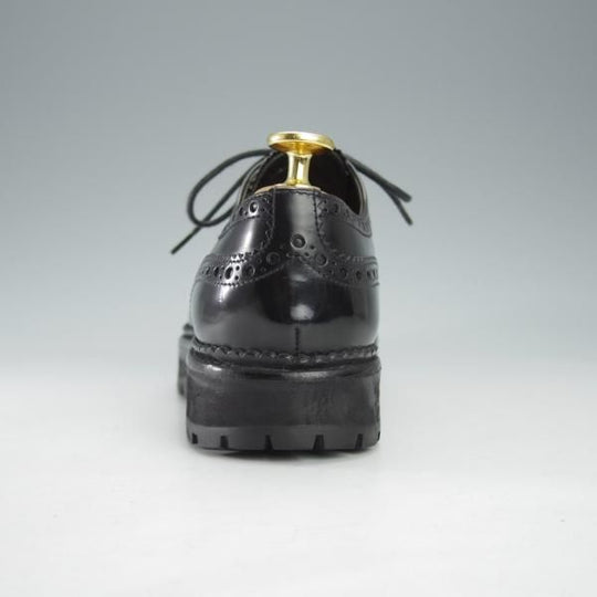 美品★チャーチ(レディース) SIZE 36【★INDIGO/インディゴ】フルブローグ/ポリッシュドバインダーカーフ/黒/Church's★i512