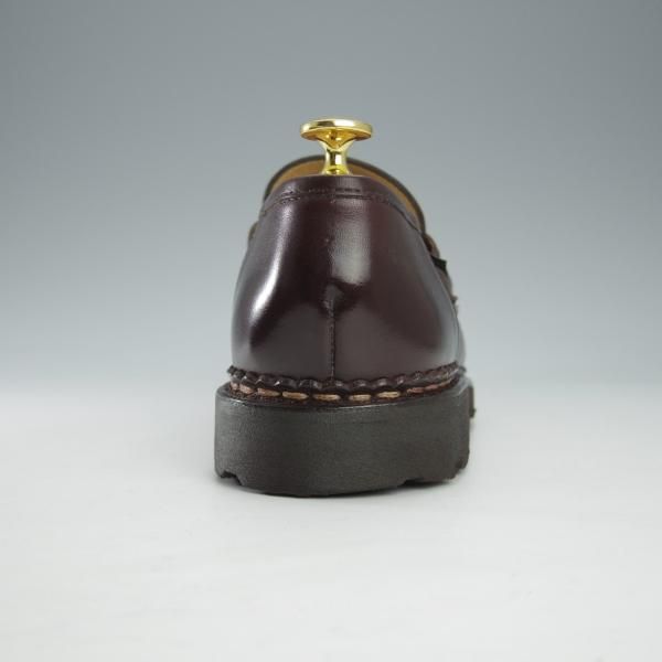 極美品★パラブーツ SIZE 6.5【定価￥79,200-★ランス/REIMS/カフェ】CAFE/コインローファー/リスレザー/濃茶/メンズ/Paraboot★i513